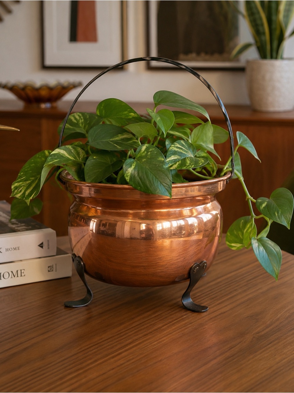 Vintage Coppercraft Guild Footed Copper Vessel Planter – MCM
